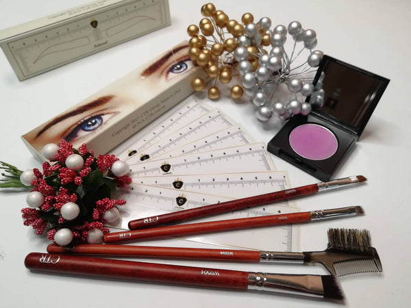 Stencil - a line for eyebrows 24pcs