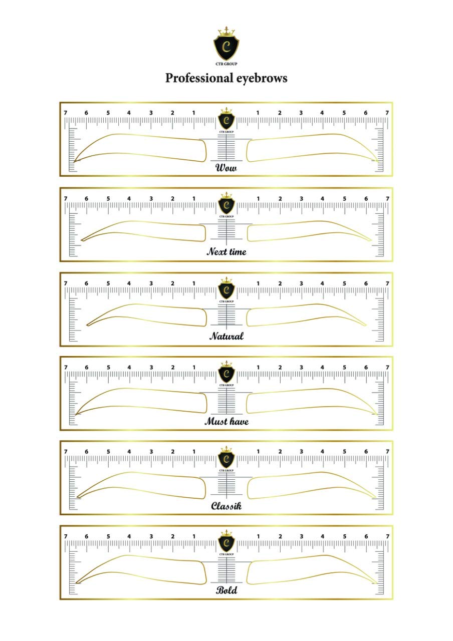 Stencil - a line for eyebrows 24pcs
