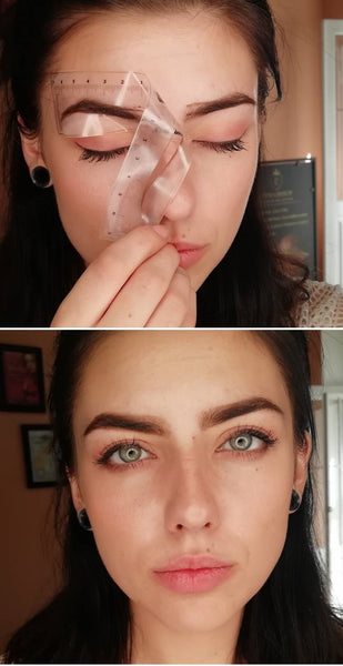 Stencil - a line for eyebrows 24pcs